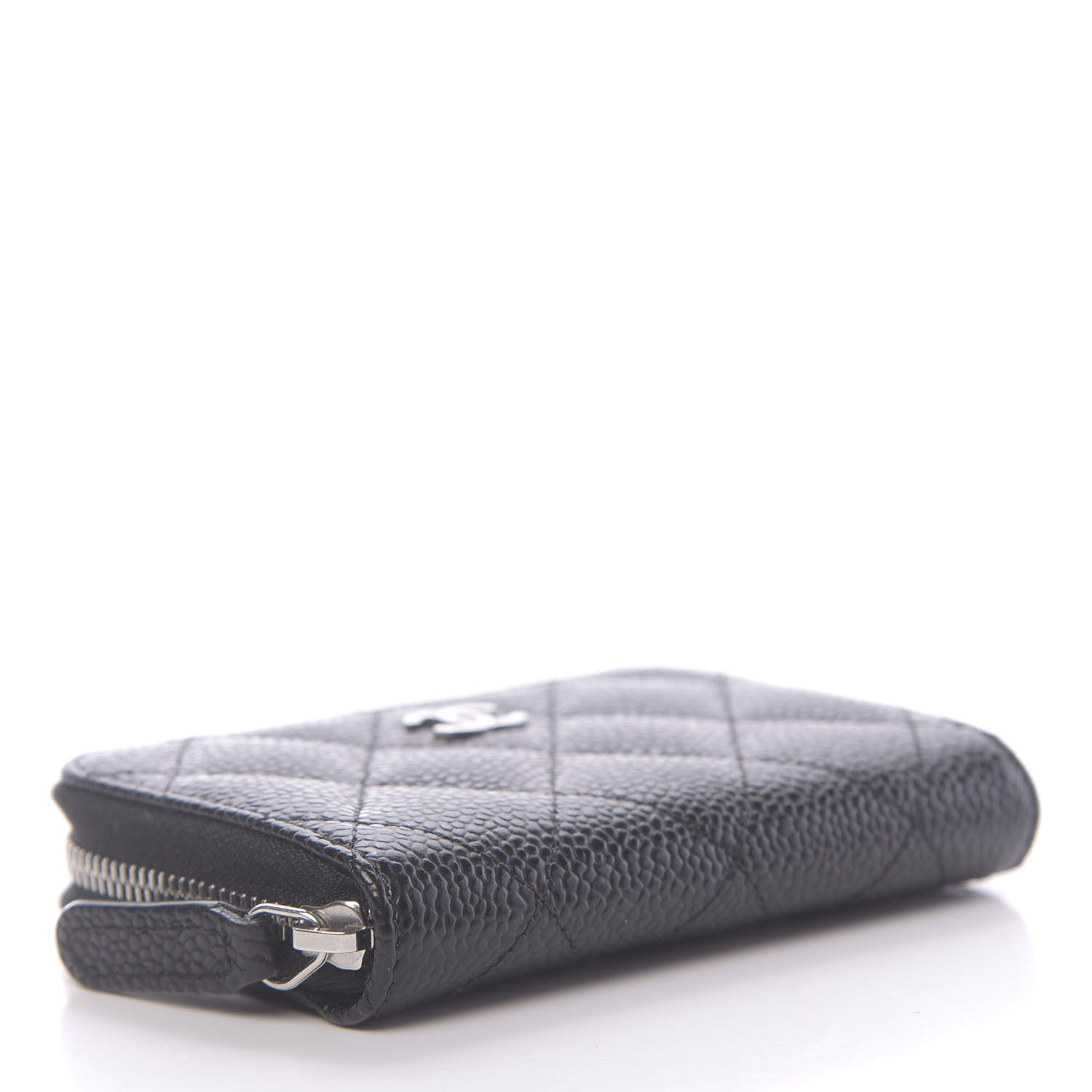 Chanel Caviar Quilted Zip Coin Purse Black 4 of 7