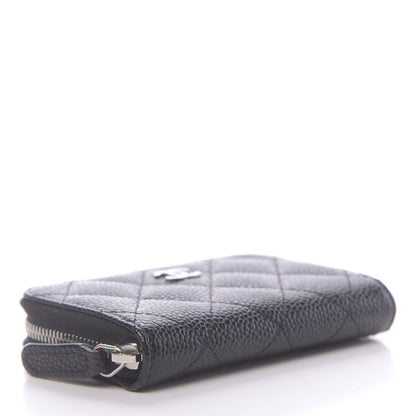 Chanel Caviar Quilted Zip Coin Purse Black 4 of 7