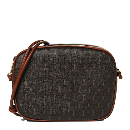 Saint Laurent Canvas Smooth Calfskin Le Monogramme Small Camera Bag Chestnut 1 of 10