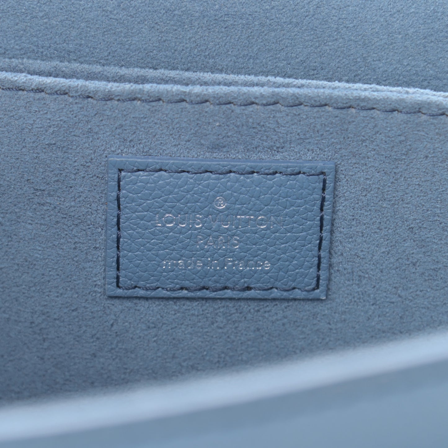 Soft Calfskin My Lockme Top Handle Blue Jean Creme