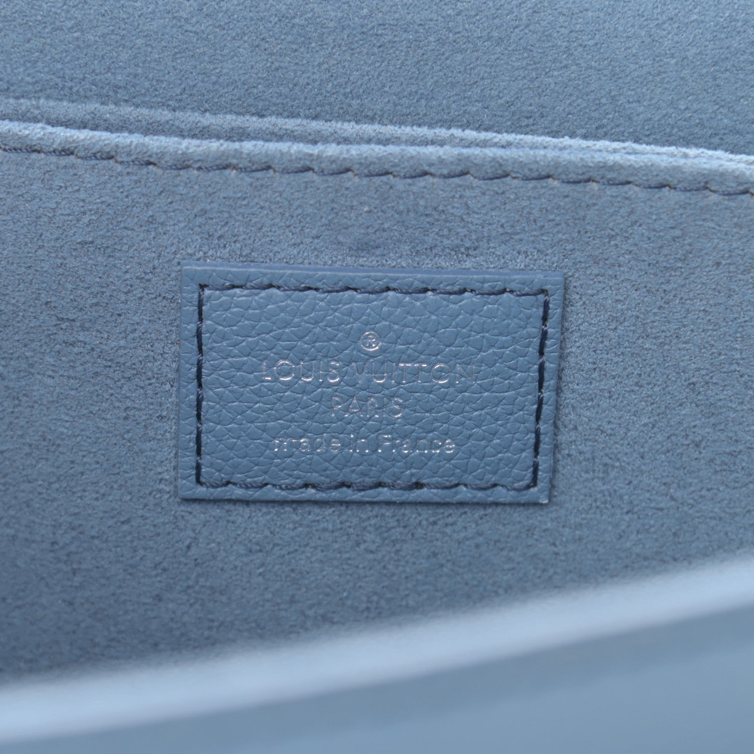 Louis Vuitton Soft Calfskin My Lockme Top Handle Blue Jean Creme 6 of 12