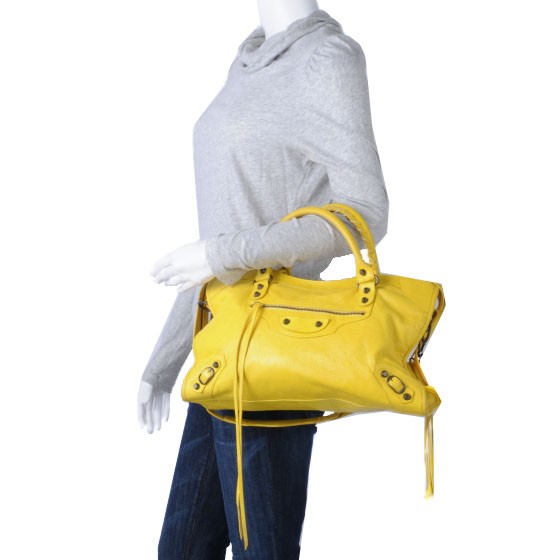 Balenciaga Agneau Classic Hardware City Mimosa Verveine 3 of 10