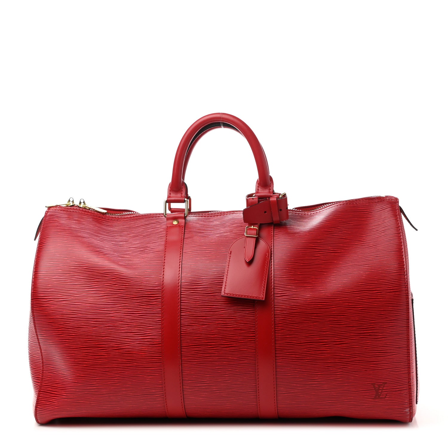Louis Vuitton Epi Keepall 45 Castillan Red 1 of 11