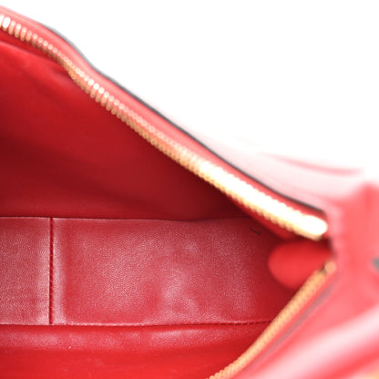 Valentino Garavani Calfskin Stud Sign Zip Hobo Rosso Valentino 5 of 12