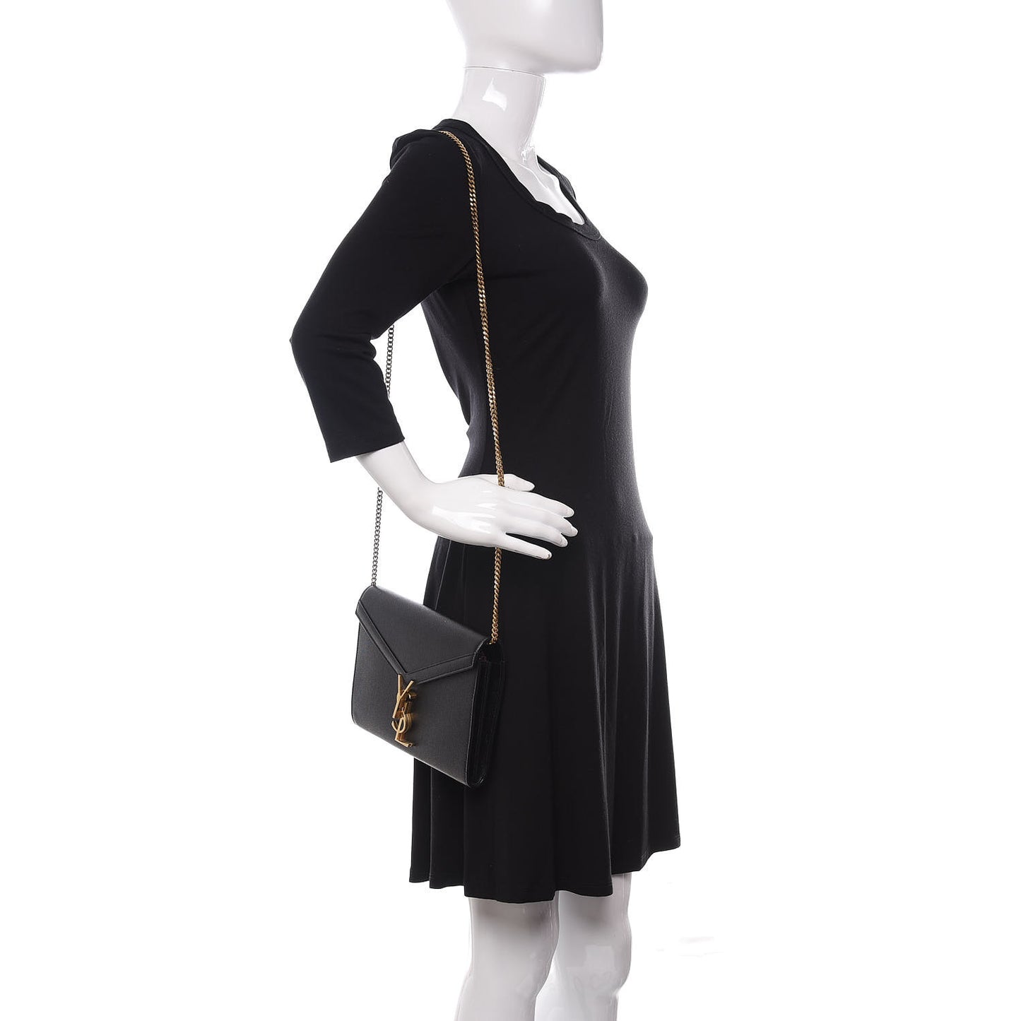 Grain De Poudre Monogram Cassandra Chain Wallet Black Rouge Legion