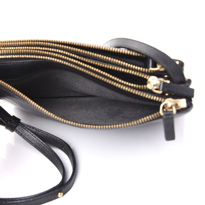 Celine Lambskin Small Trio Crossbody Bag Black 6 of 12