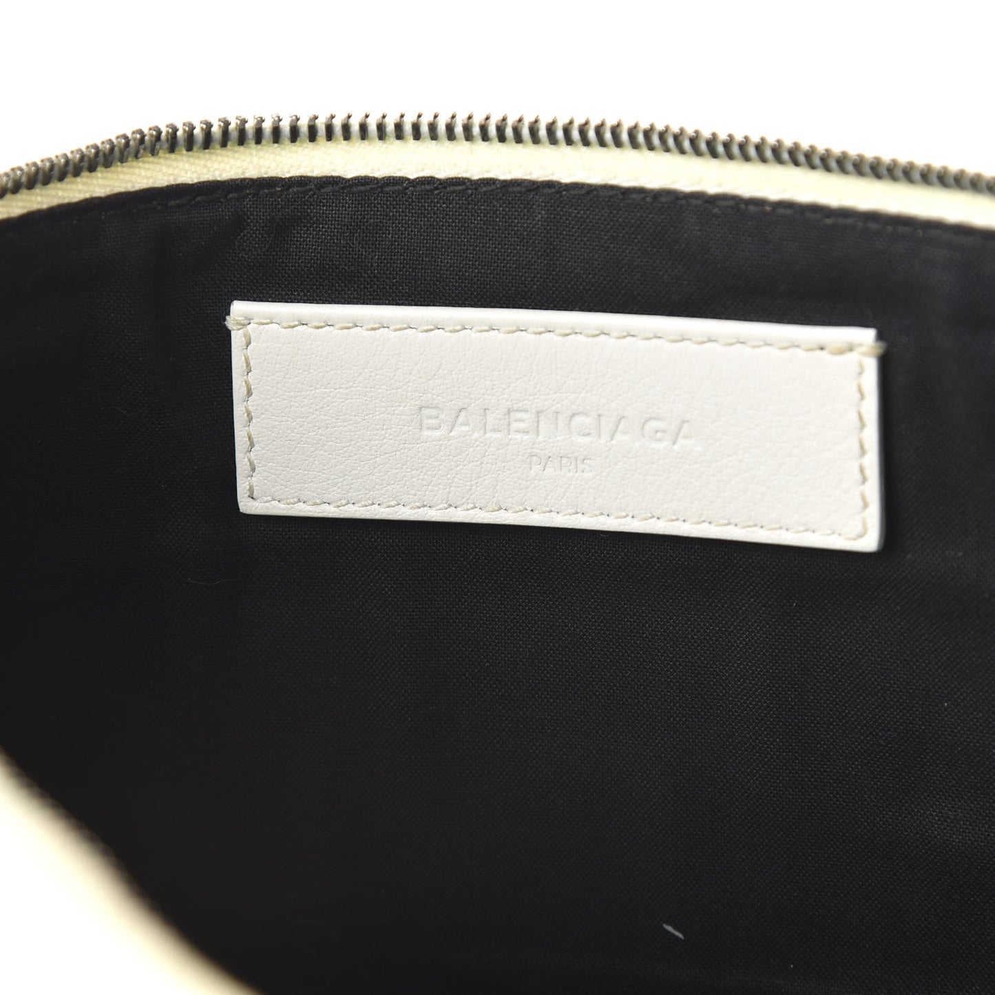 Calfskin Logo Everyday Second Bag White