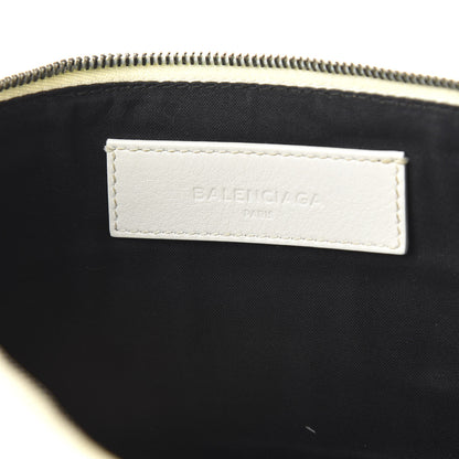 Balenciaga Calfskin Logo Everyday Second Bag White 8 of 12