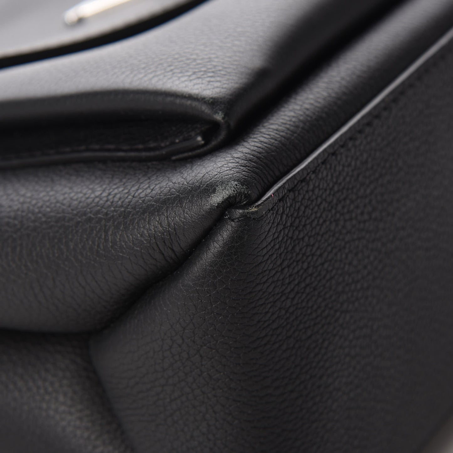 Soft Calfskin My Lockme Top Handle Black