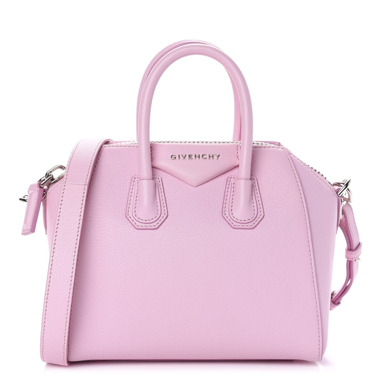 Givenchy Sugar Goatskin Mini Antigona Bright Pink 1 of 11
