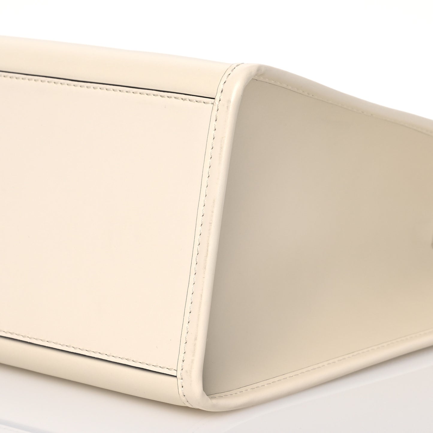 Vitello King Plexiglass Medium Fendi Sunshine Shopper Tote White Ice