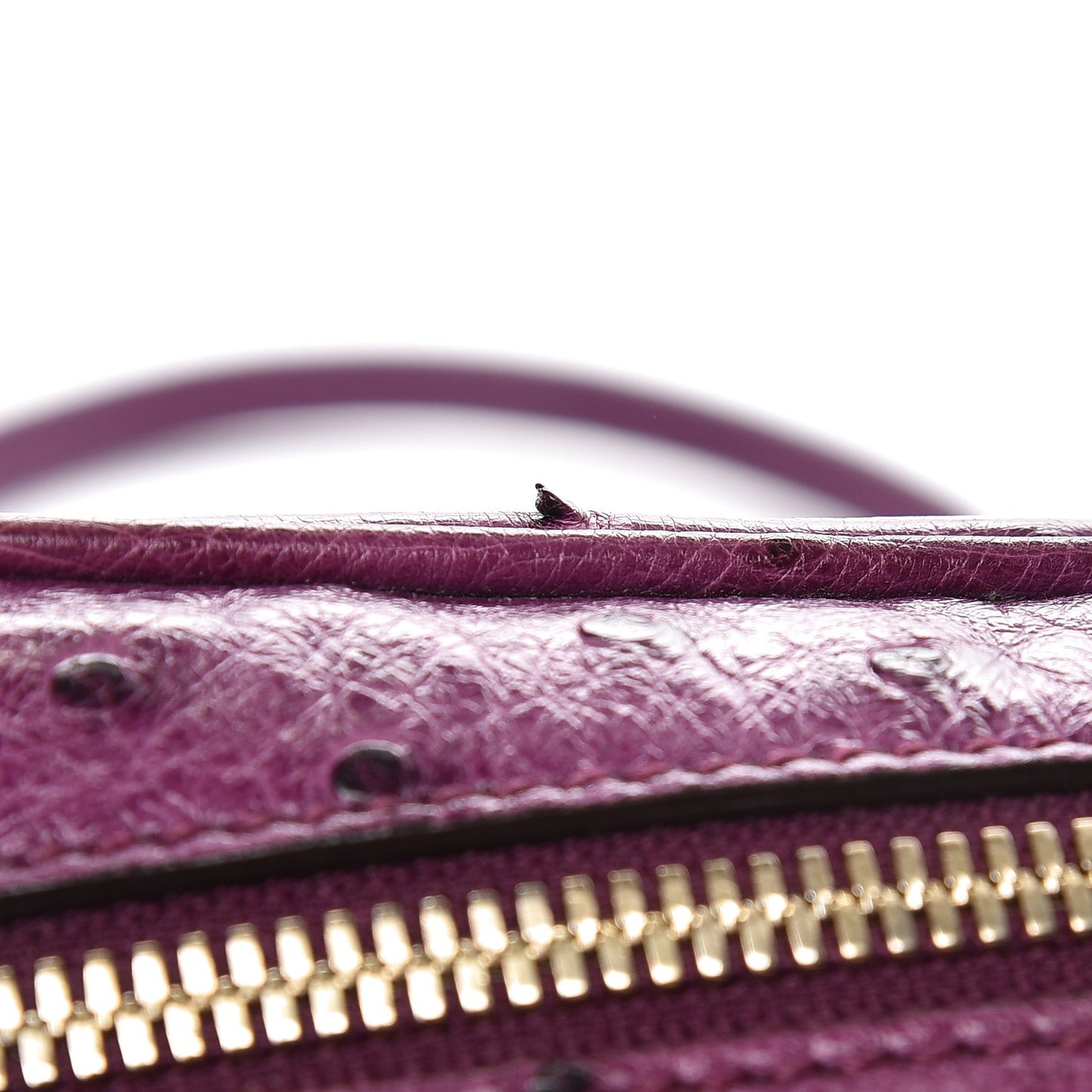 Ostrich Small Soho Disco Bag Grape Royal