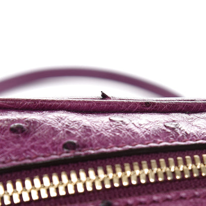 Gucci Ostrich Small Soho Disco Bag Grape Royal 9 of 9