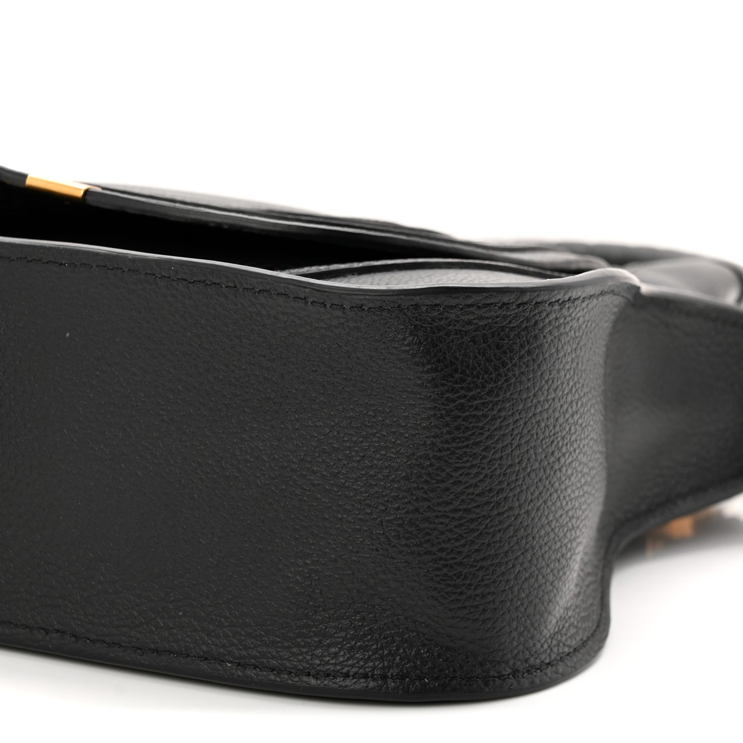 Calfskin Small Marcie Satchel Black