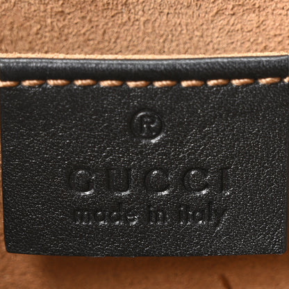 Gucci GG Supreme Monogram Calfskin Small Padlock Shoulder Bag Beige Black Cuir 6 of 10
