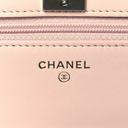 Chanel Lambskin Quilted Trendy CC Wallet On Chain WOC Light Beige 5 of 10