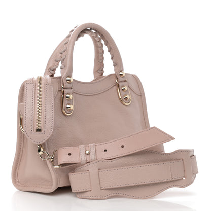 Balenciaga Chevre Gold Metallic Edge Hardware Mini City Rose Aubepine Bois de Rose 3 of 9