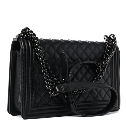 Chanel Caviar Quilted New Medium Boy Flap So Black 3 of 19