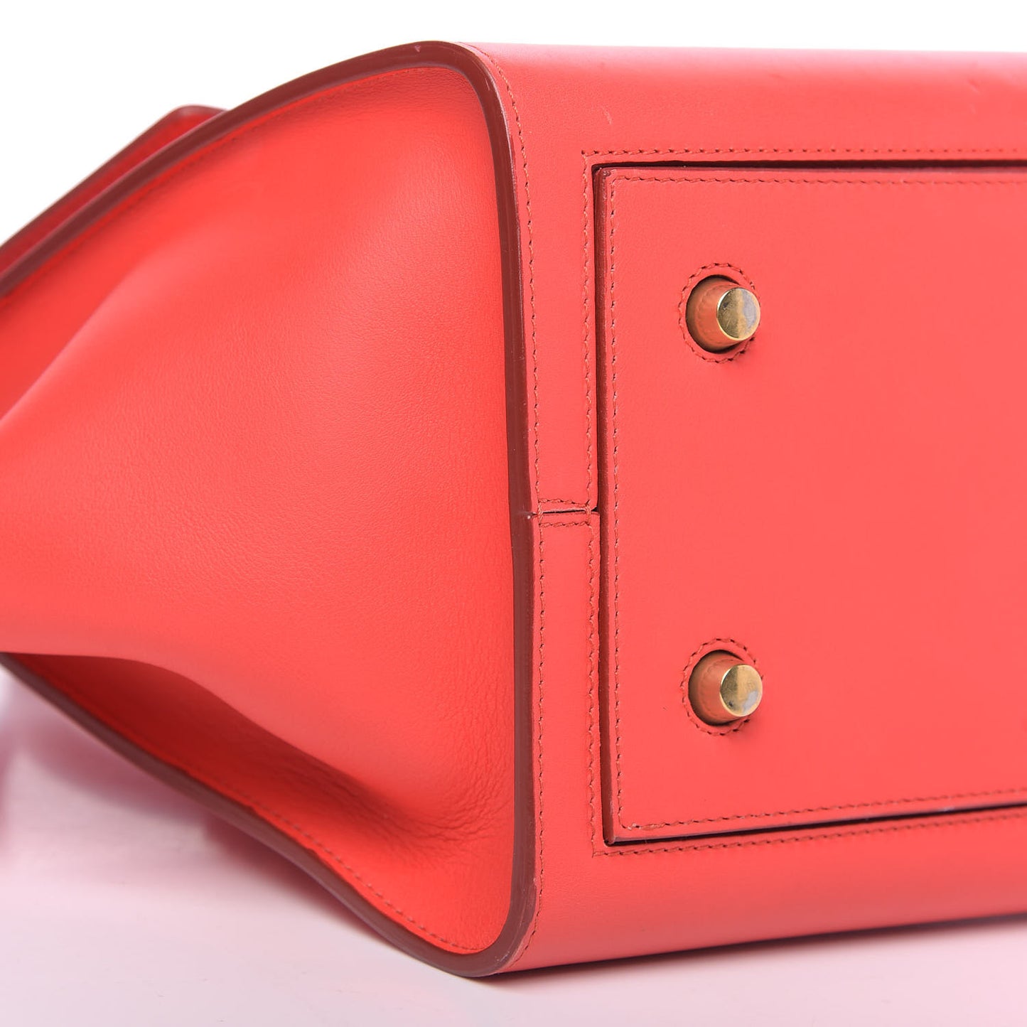 Smooth Calfskin Mini Tie Knot Tote Alizarin