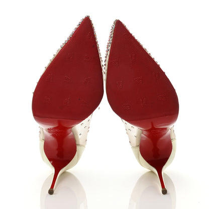 Christian Louboutin Patent Crystal Strass Follies 100 Pumps 41 5 of 10