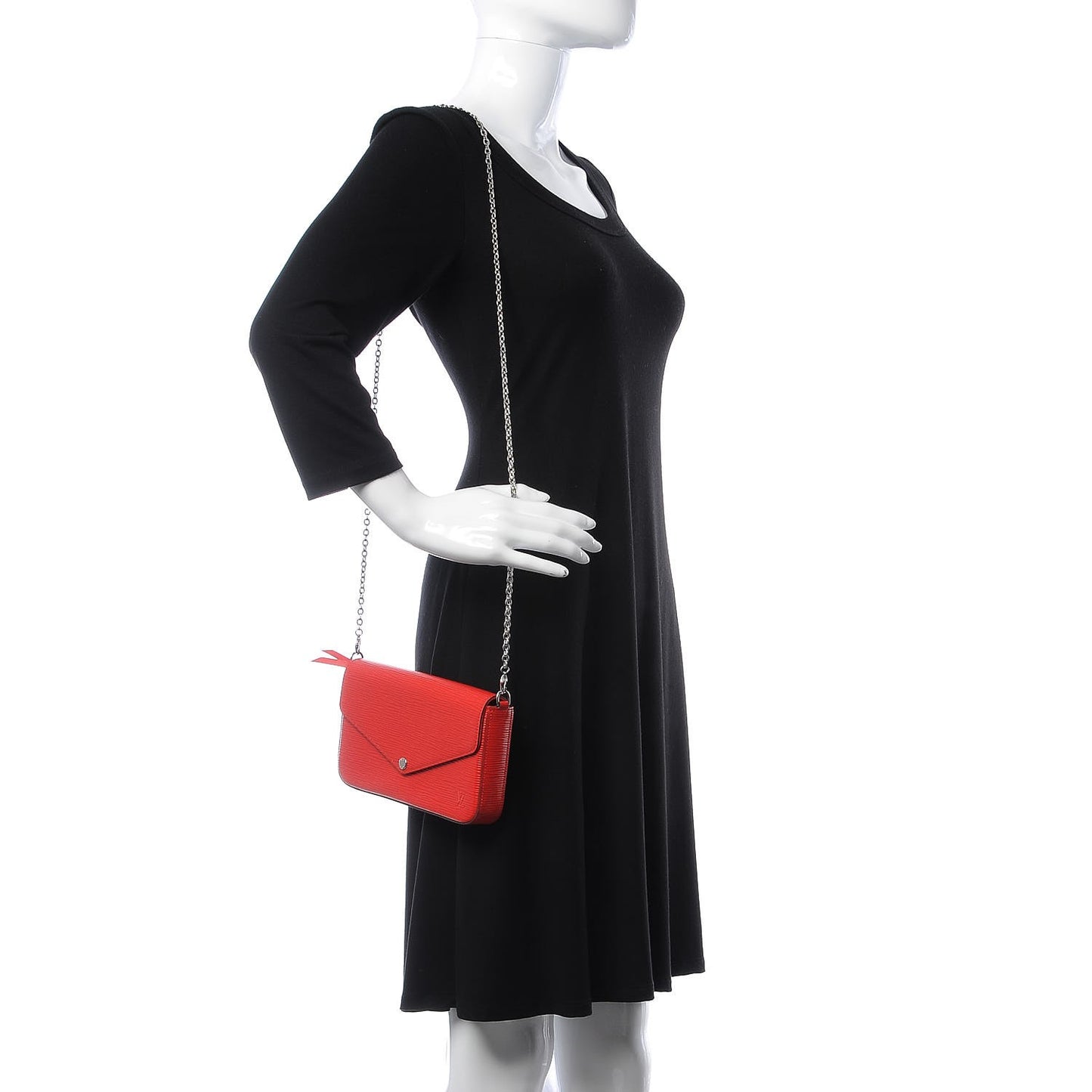 Epi Pochette Felicie Coquelicot
