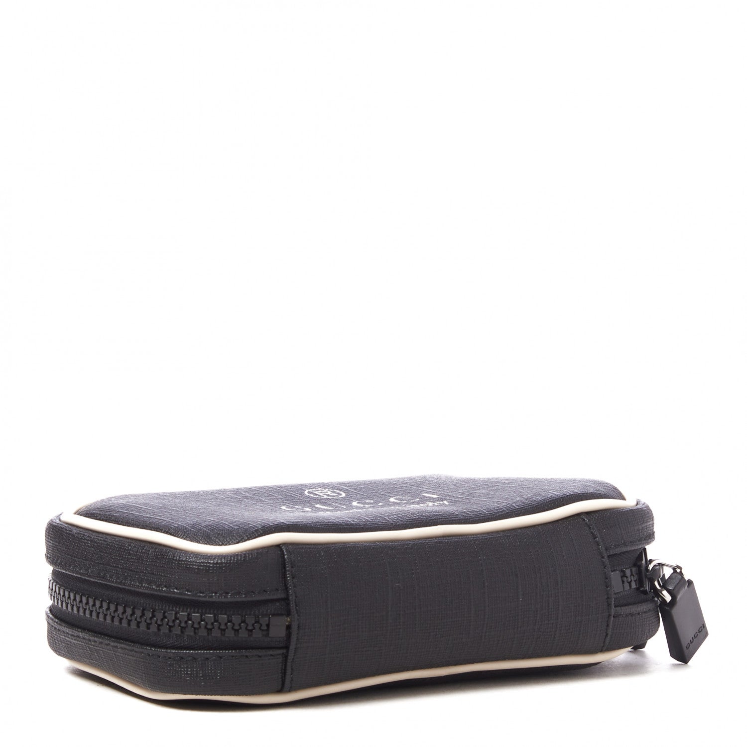 Gucci Coated Canvas Trademark Small Cosmetic Case Black 3 of 7