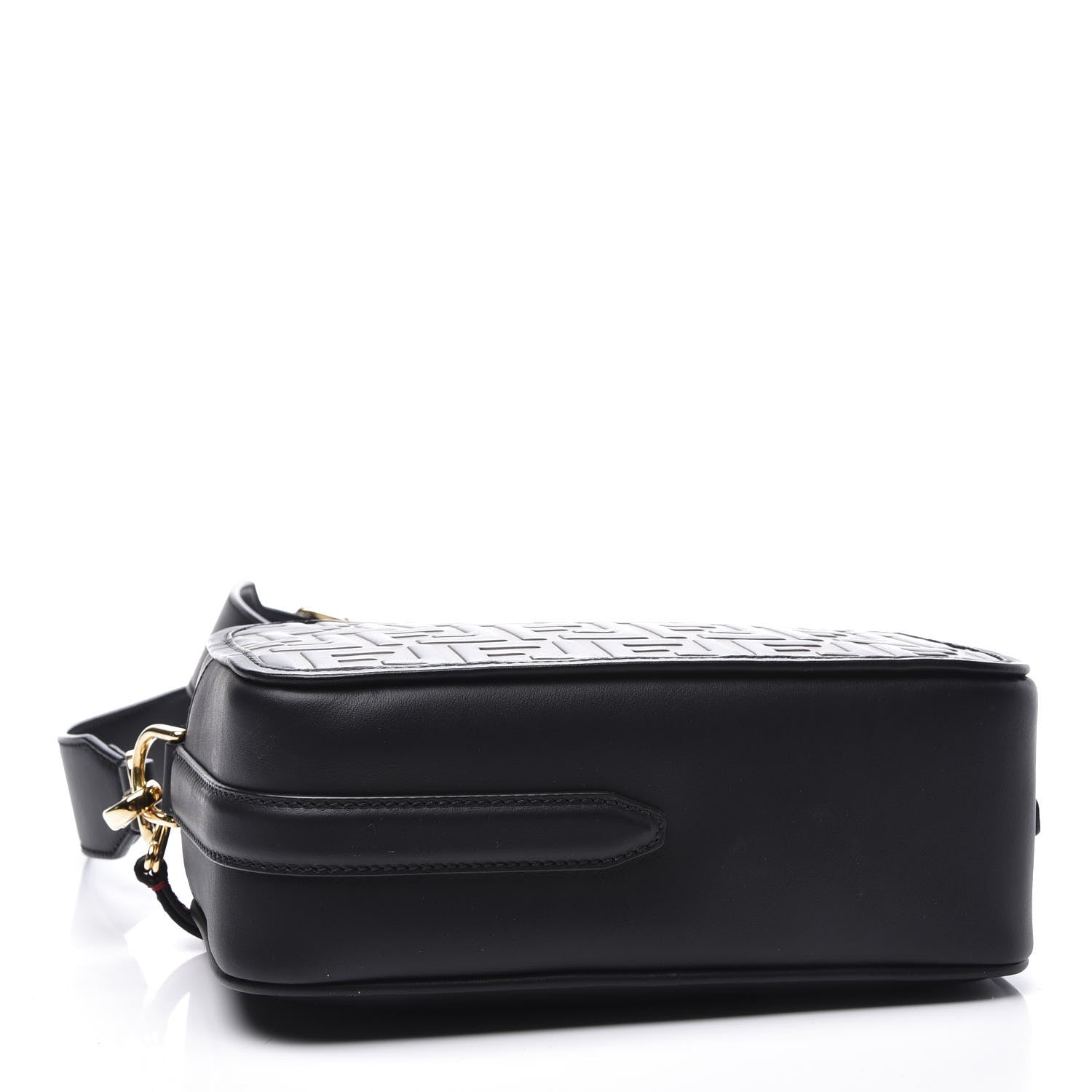 Fendi Vitello Century F is Fendi Bi-Color FF 1974 Embossed Camera Case Maya Black 3 of 11