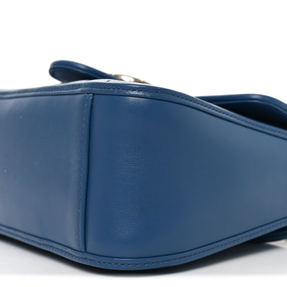 Gucci Calfskin Matelasse Aria Mini GG Marmont Top Handle Shoulder Bag Clear Blue 10 of 10
