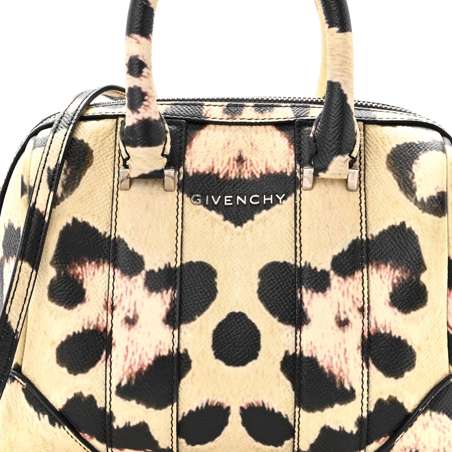 Grained Calfskin Jaguar Print Micro Lucrezia Multicolor