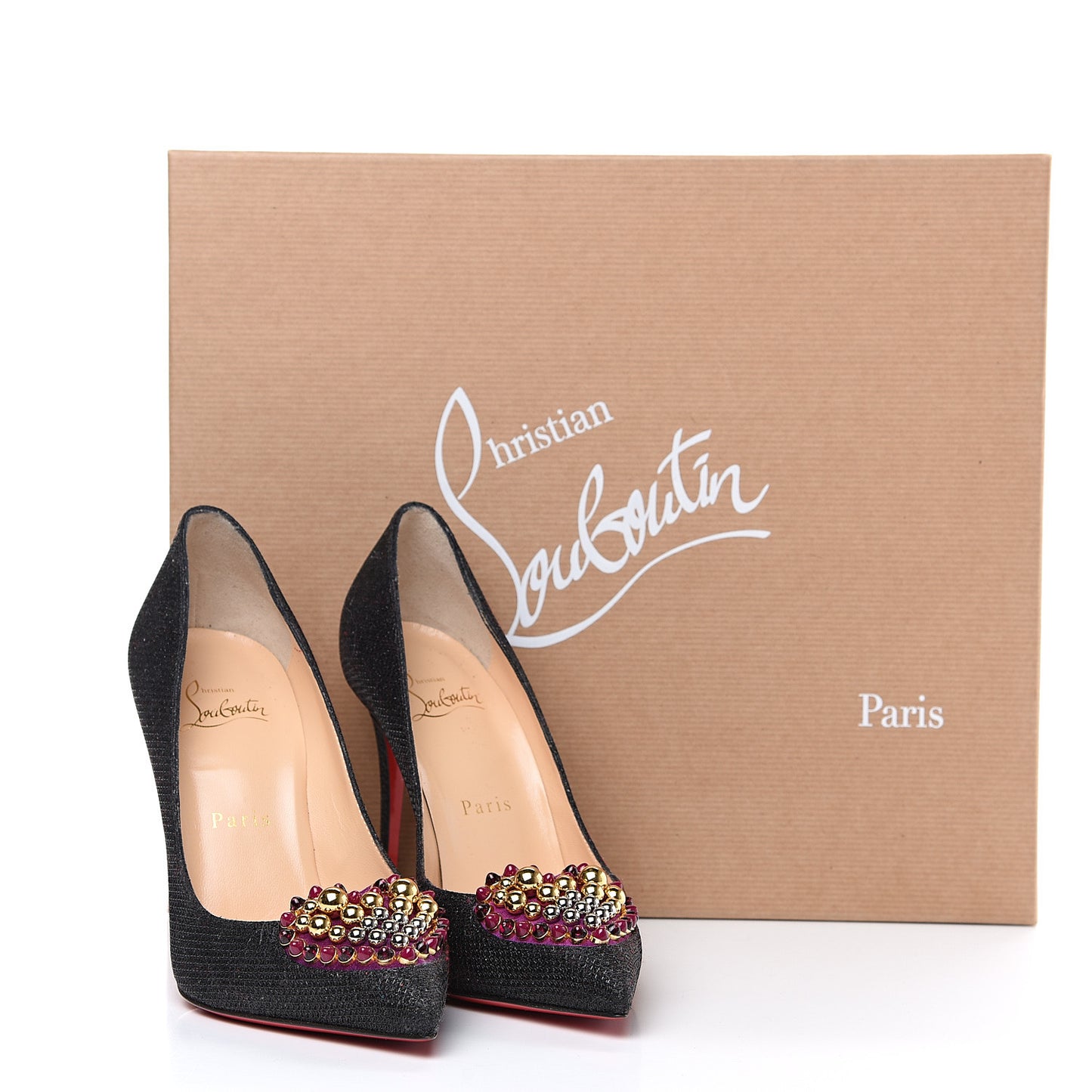 Glitter Tisse Veau Velours Coralta Mia 100 Pumps 36.5 Version Black