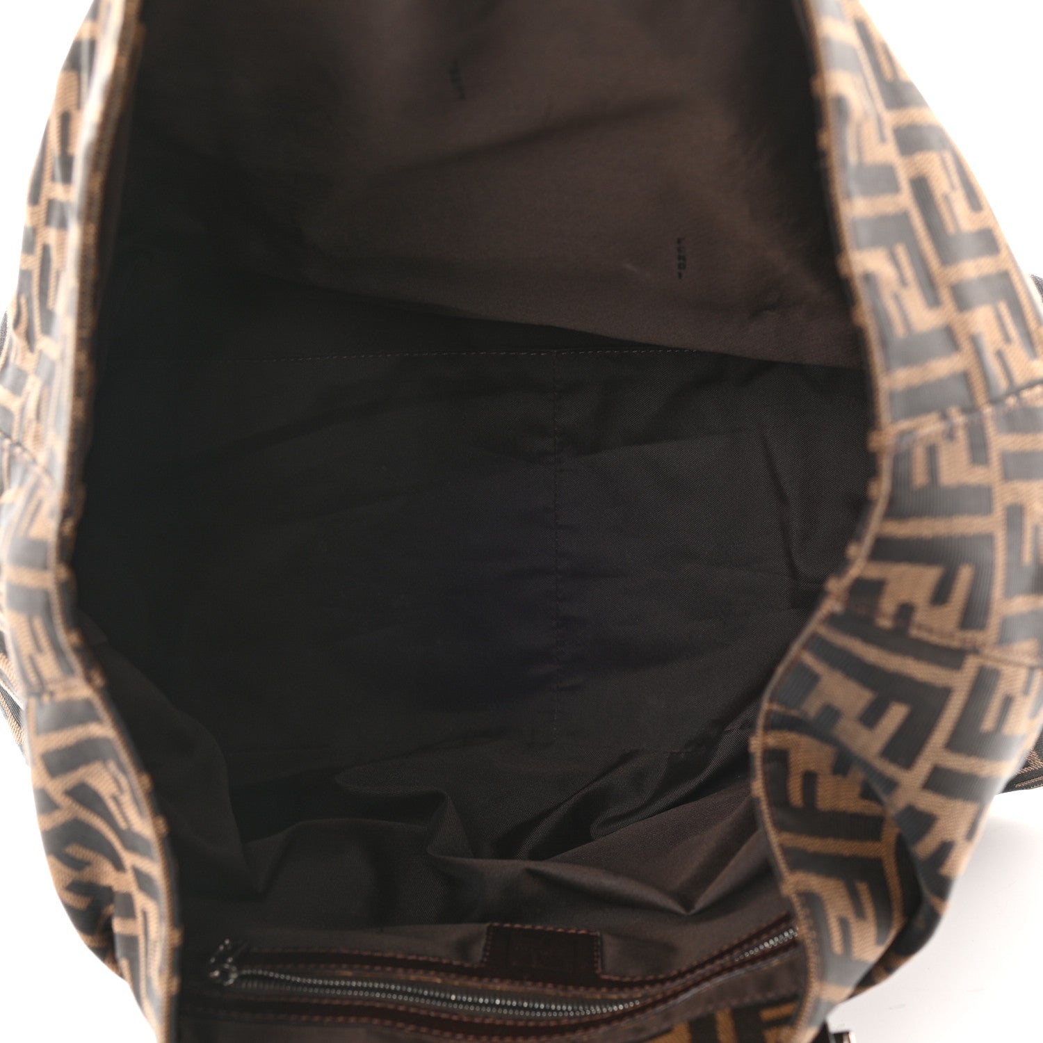 Fendi Zucca Top Handle Tote Tobacco 4 of 7