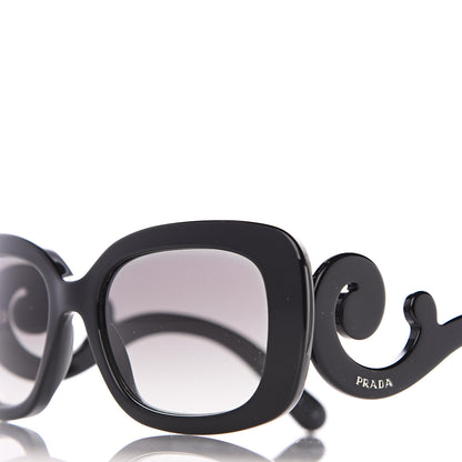 Prada Acetate Baroque Sunglasses SPR 27O Black 8 of 9