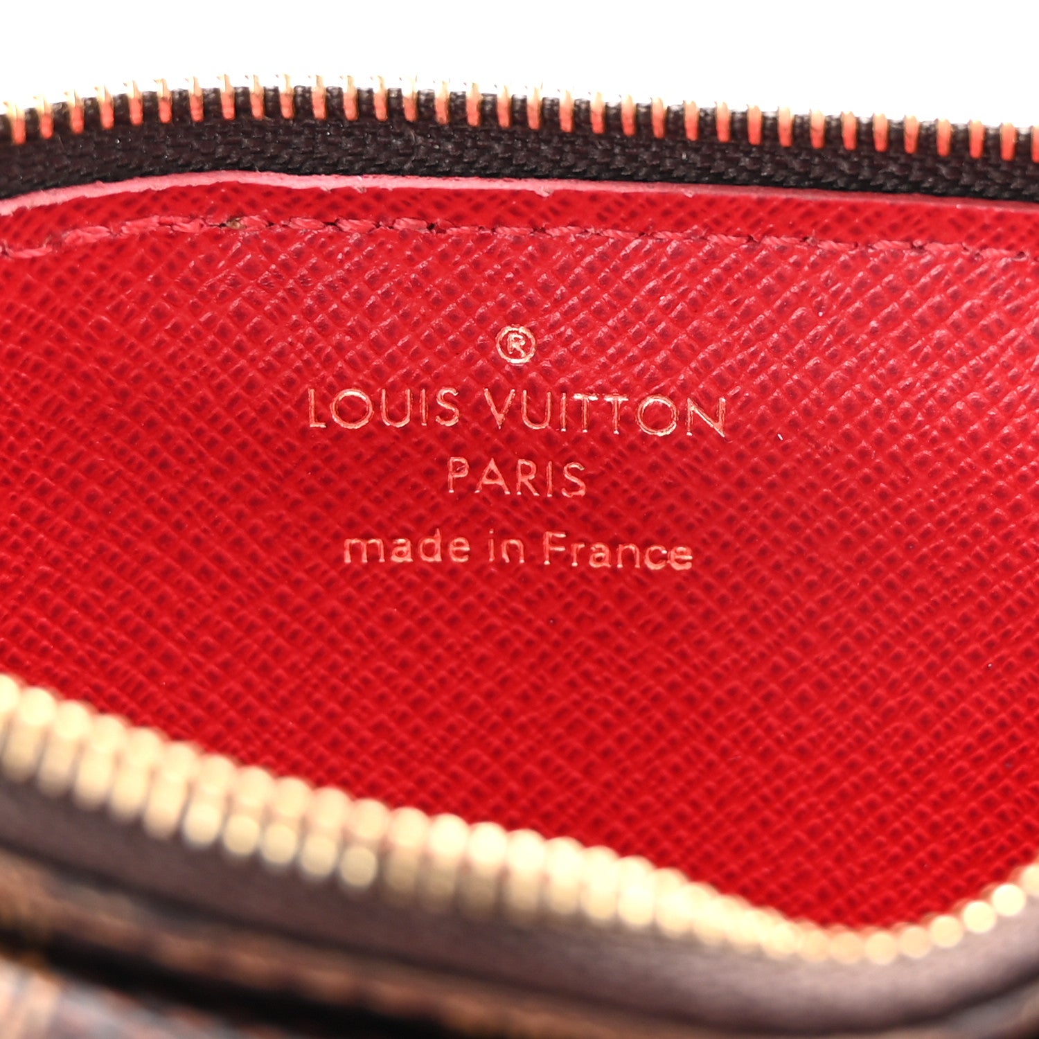 Louis Vuitton Damier Ebene Recto Verso Card Holder Red 6 of 6