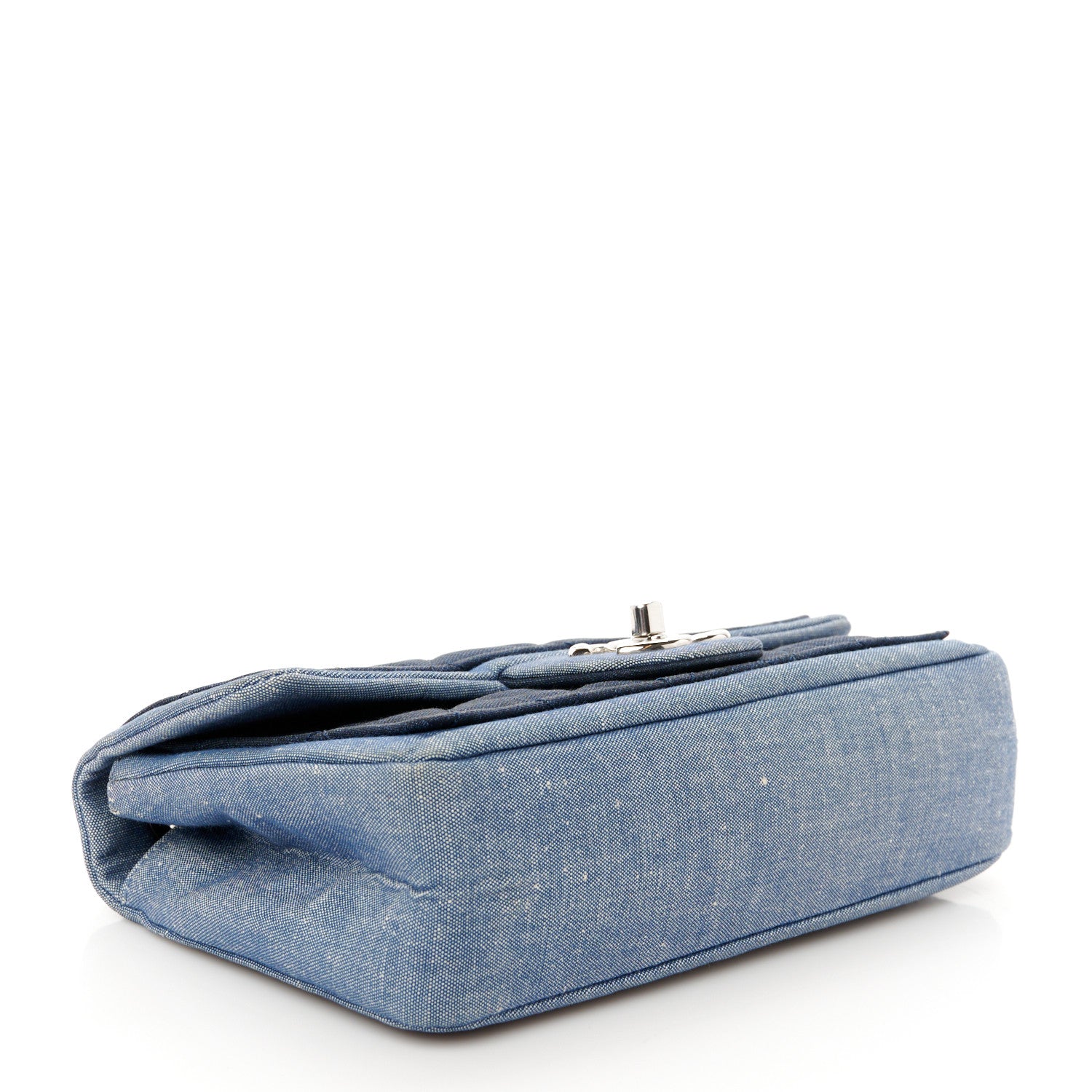 Chanel Denim Quilted Small Medallion Flap Blue 4 of 11