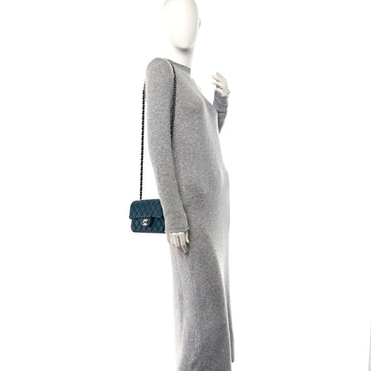 Chanel Lambskin Quilted Mini Rectangular Flap Blue 2 of 12