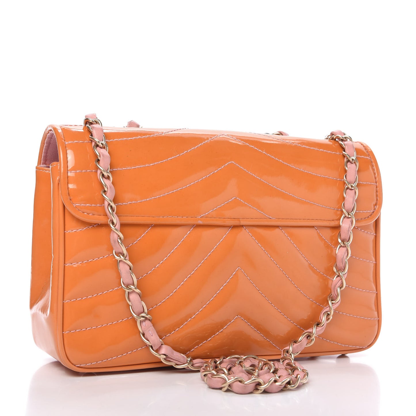 Patent Small Single Flap Orange