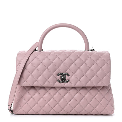 Chanel Caviar Quilted Medium Coco Handle Flap Light Pink 1 of 4