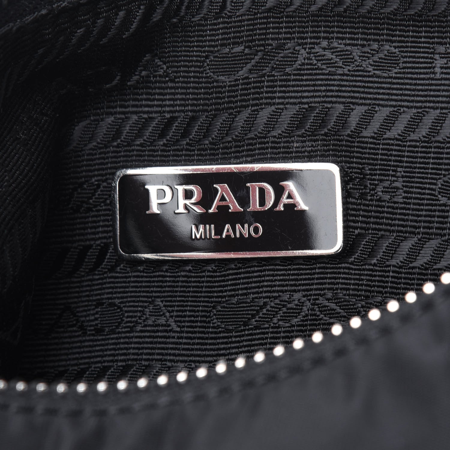 Prada Nylon Re-Edition 2005 Shoulder Bag Black 8 of 14