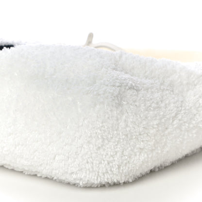 Prada Terry Cloth Mini Re-Edition 2000 Bag White Black 9 of 10