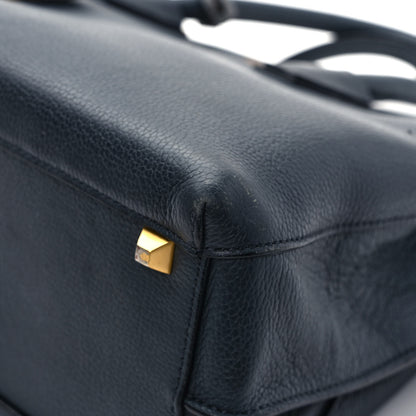 MCM Grained Calfskin Medium Milla Tote Black 11 of 12