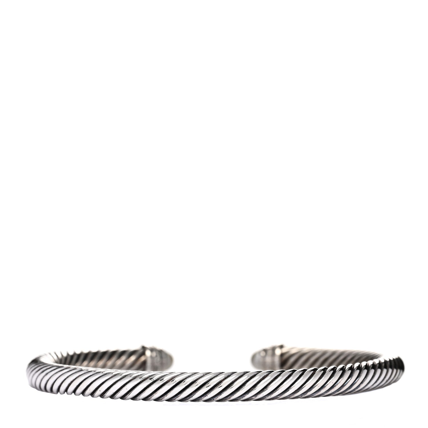 David Yurman Sterling Silver Diamond Pearl 5mm Cable Classics Bracelet 2 of 3