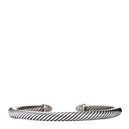 David Yurman Sterling Silver Diamond Pearl 5mm Cable Classics Bracelet 2 of 3