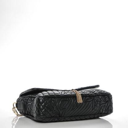 Versace Nappa Barocco Quilted Vanitas Medea Shoulder Bag Black 4 of 7