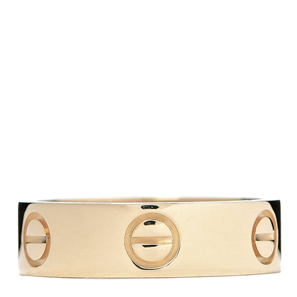 Cartier 18K Yellow Gold 5.5mm LOVE Ring 53 6.5 3 of 4