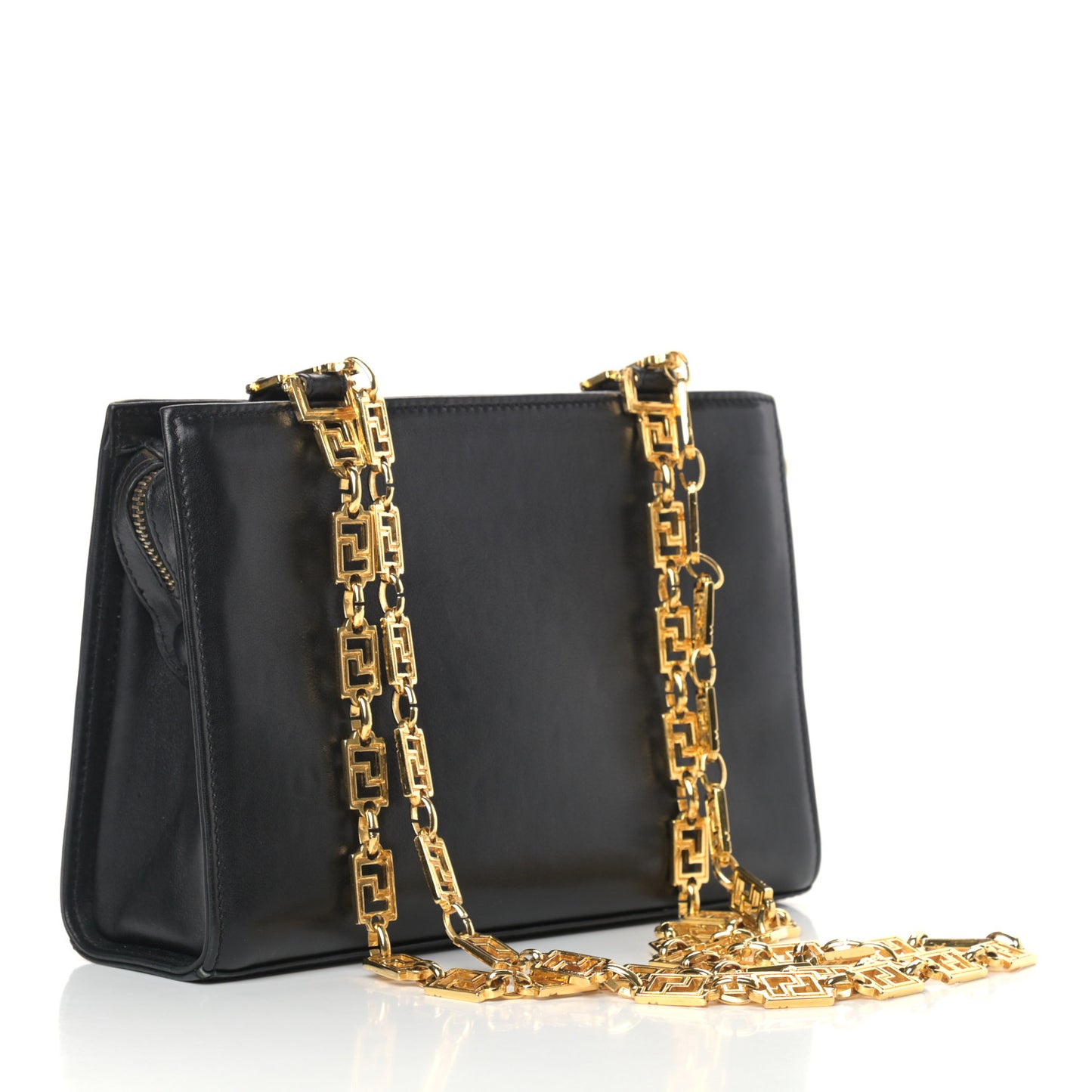 Nappa Medusa Shoulder Bag Black