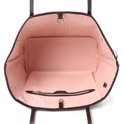 Louis Vuitton Damier Ebene Neo Neverfull MM Rose Ballerine 5 of 12