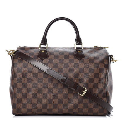Louis Vuitton Damier Ebene Speedy Bandouliere 30 1 of 10