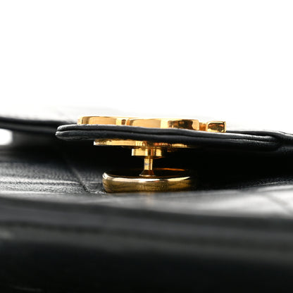 Chanel Lambskin Quilted Medium Single Flap Black 13 of 14