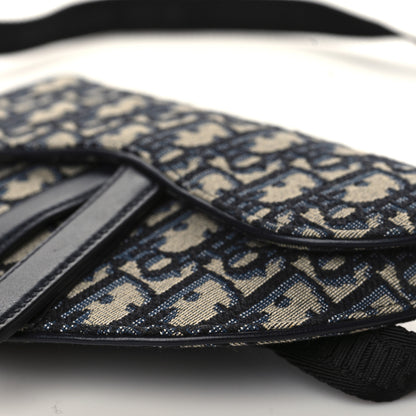 Christian Dior Oblique Saddle Belt Pouch Blue 7 of 7