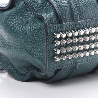 Alexander Wang Pebbled Lambskin Inside Out Rockie Dark Mosaic Teal Silver Hardware 9 of 15